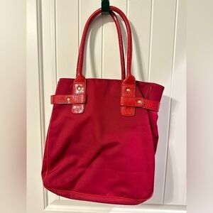 Estée Lauder Red nice fabric bag with 2 handles. Casual. Office. Beach. Shopping